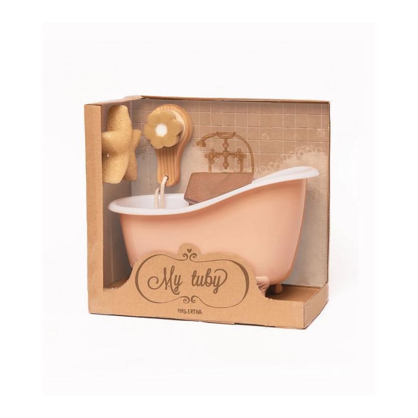 Mrs Ertha - Puppen Badewanne Rosa