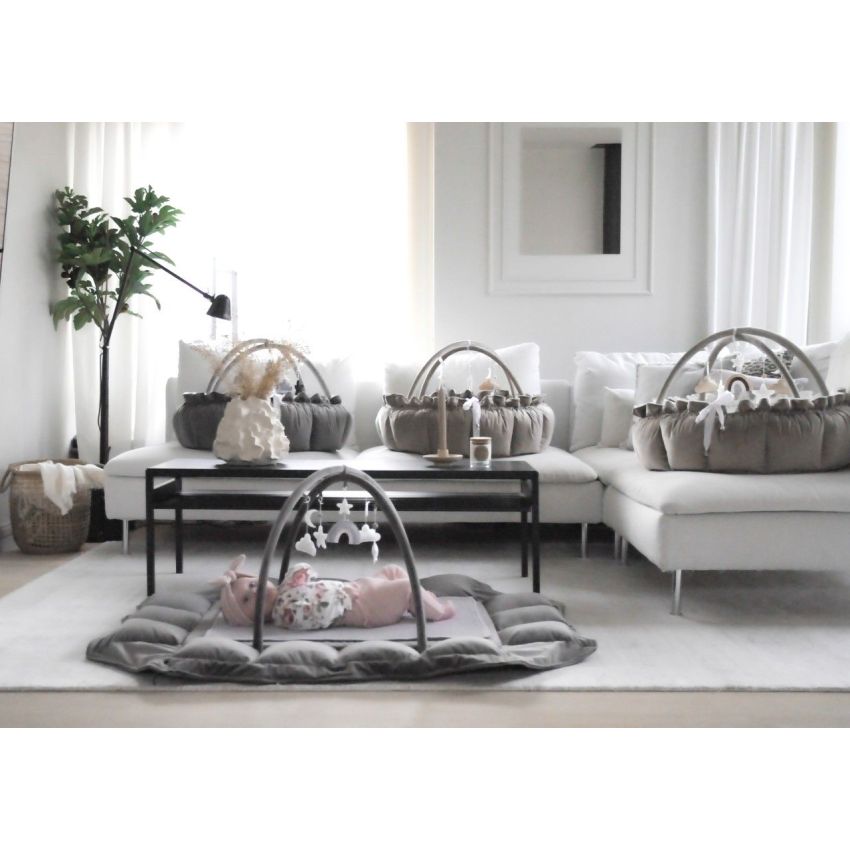 Lilac Sunday - Babyinsel rund 2 in 1 Olivia grau, Spielzeug grau