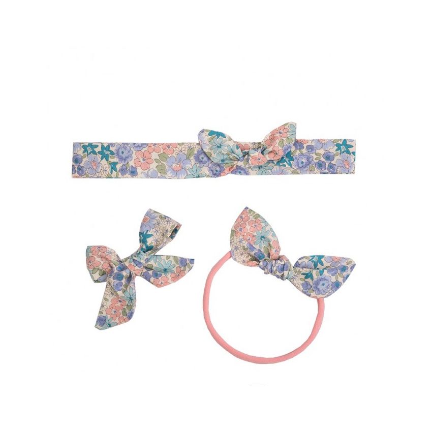 Ul & Ka - Haarclip, Haarband, Haarband mini Set Violet Flowers