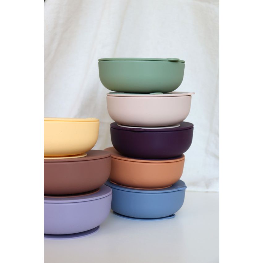 Lille Vilde - Saugnapf Teller- und Löffelset Blossom Cream