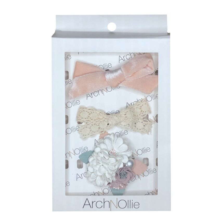ArchNOllie - Haarclipset Samt meets Boho