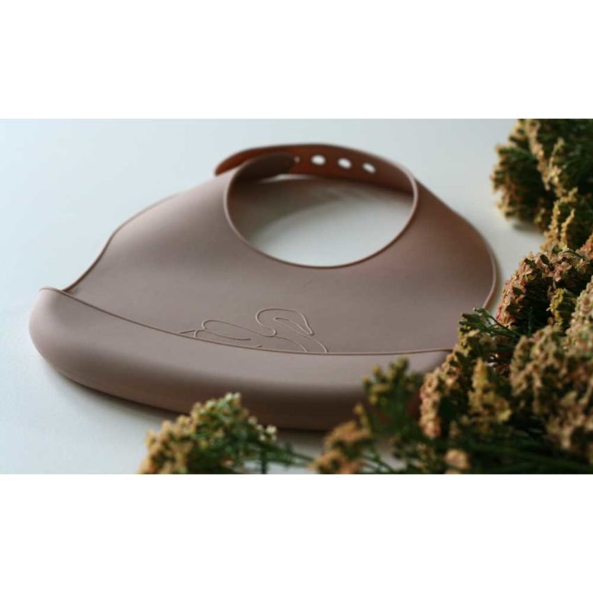 Lille Vilde - Silikon Lätzchen Set Schwan Woodchuck