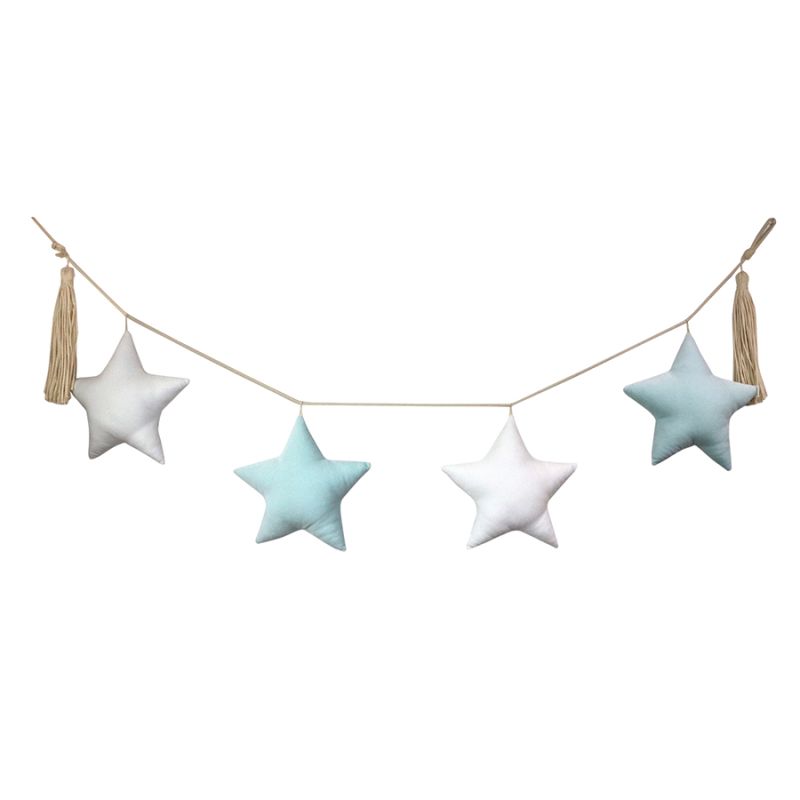 Love me Decoration - XL Sterngirlande weiss mint