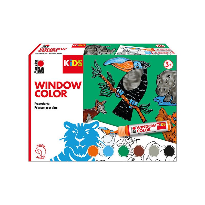 Marabu - KiDS Window Color Set „Dschungel“