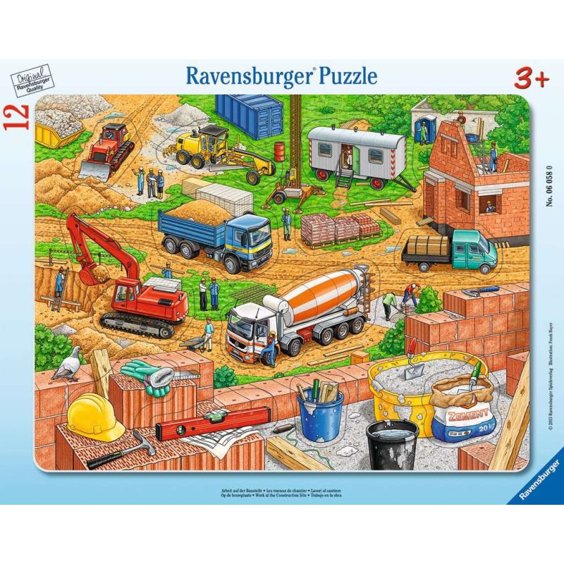 Ravensburger - Kinderpuzzle Arbeit auf der Baustelle