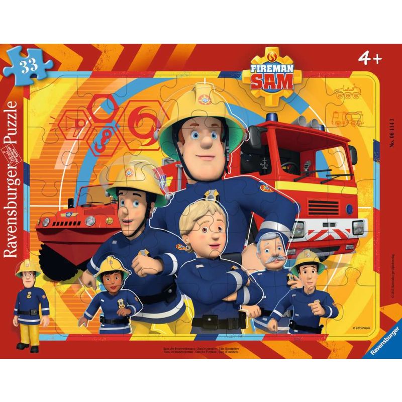 Ravensburger - Kinderpuzzle Feuerwehrmann Sam, Sam, der Feuerwehrmann