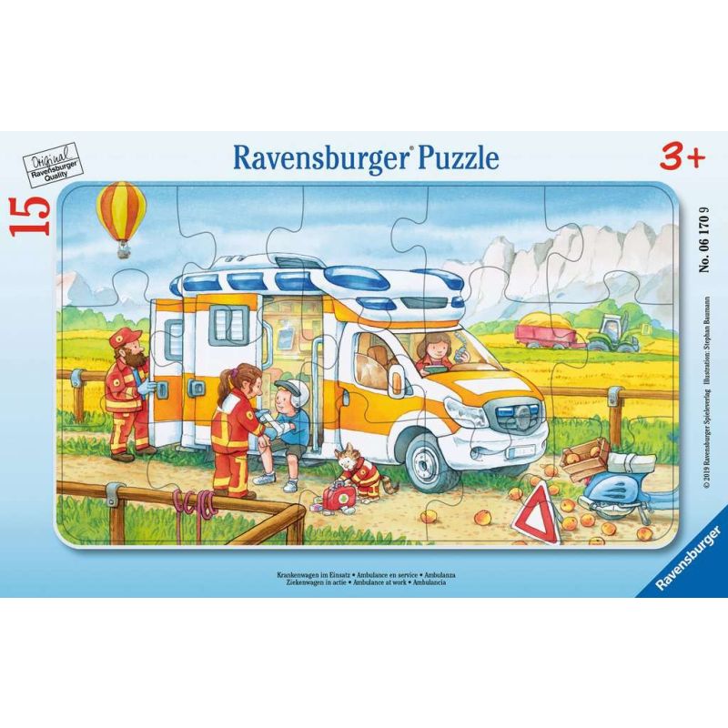 Ravensburger - Kinderpuzzle Krankenwagen im Einsatz