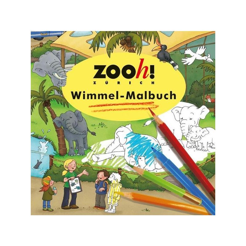 Wimmelbuch Verlag - Zoo Zürich Wimmel-Malbuch
