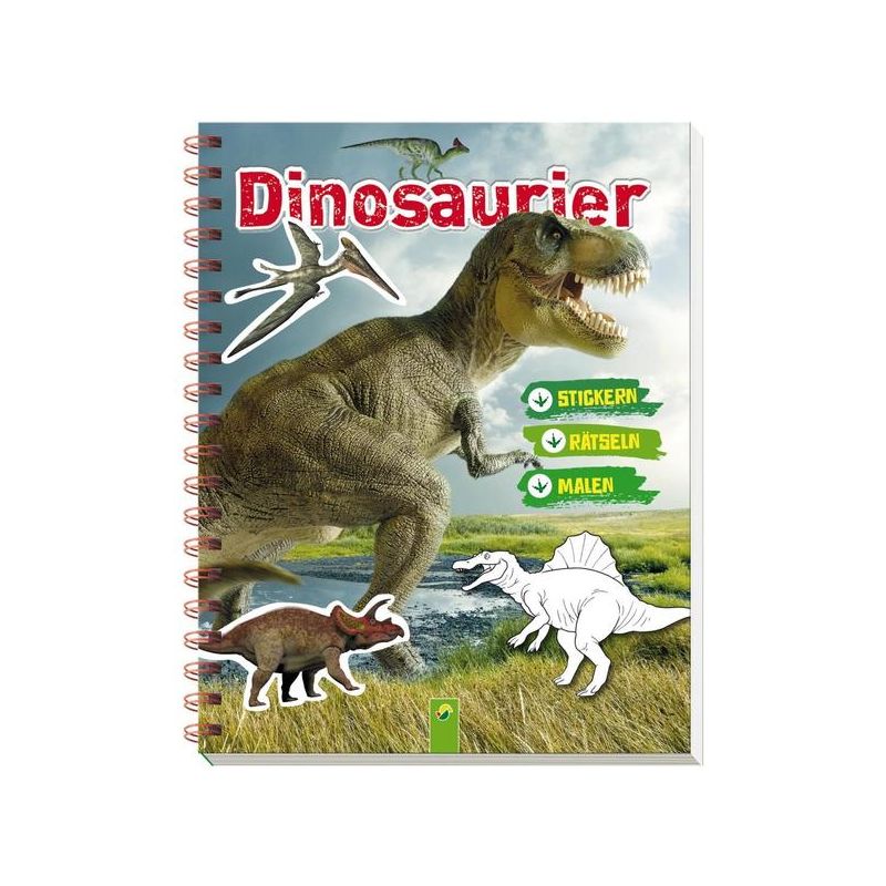 Schwager & Steinlein - Dinosaurier Stickern Rätseln Malen