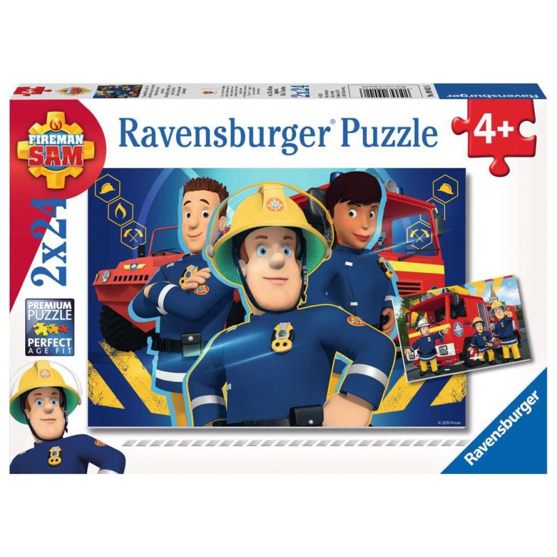 Ravensburger - Kinderpuzzle Feuerwehrmann Sam, Sam hilft dir in der Not
