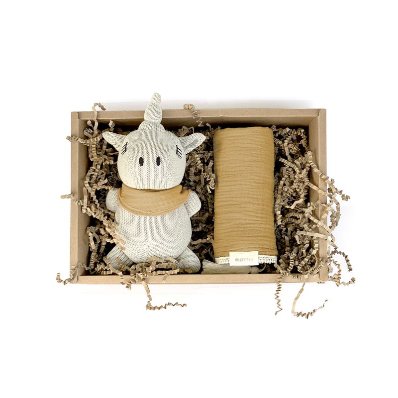 Mrs Ertha - Geschenkbox Unicorno Pearl & Mustard