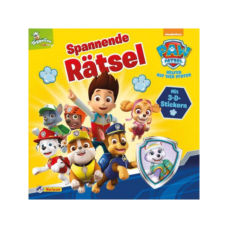 PAW Patrol - Spannende Rätsel mit 3D Stickern