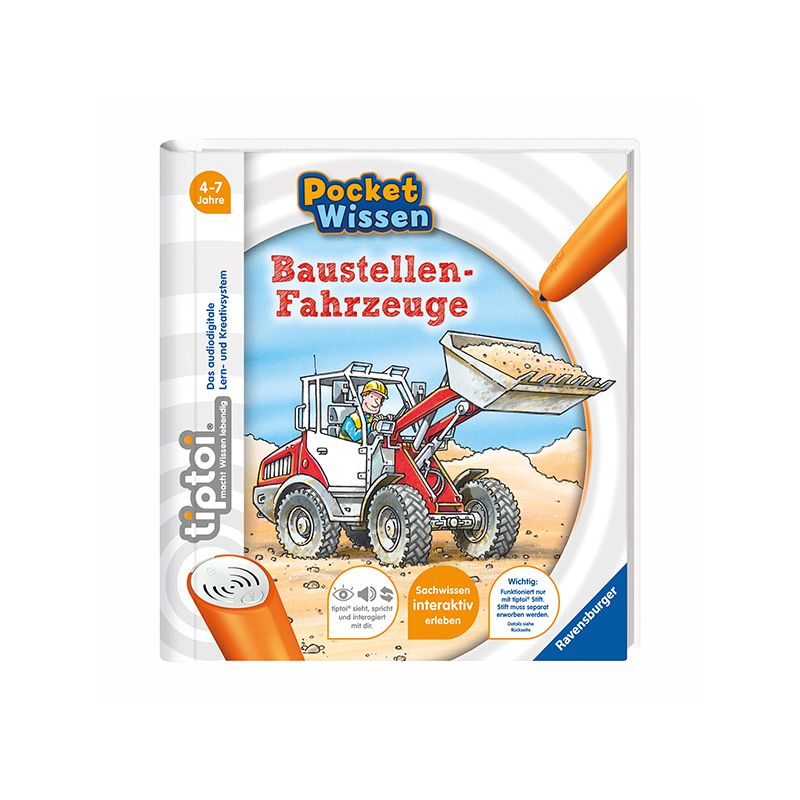 Ravensburger tiptoi® - Baustellen-Fahrzeuge (ohne Stift)