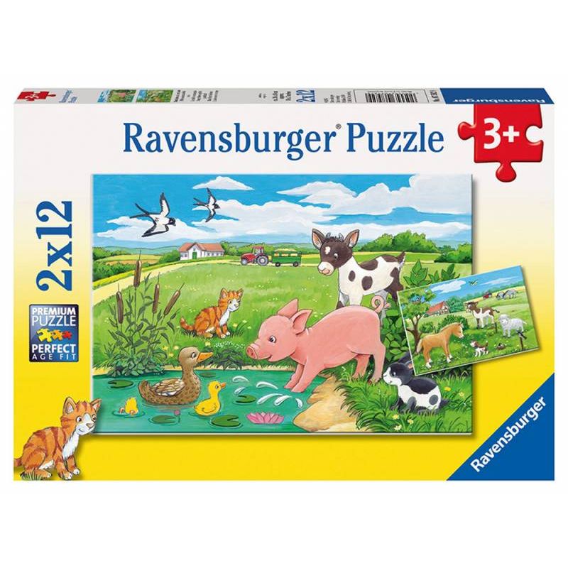 Ravensburger - Kinderpuzzle "Tierkinder auf dem Land"