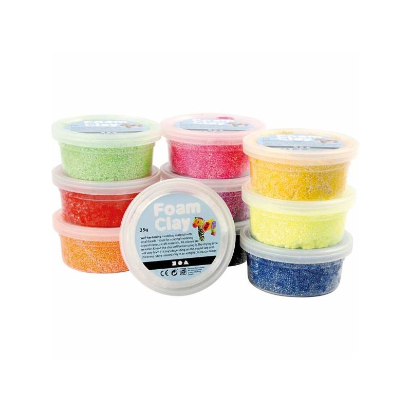 Foam Clay - Wolkenschleim Basic Set, 10 x 35g Dose