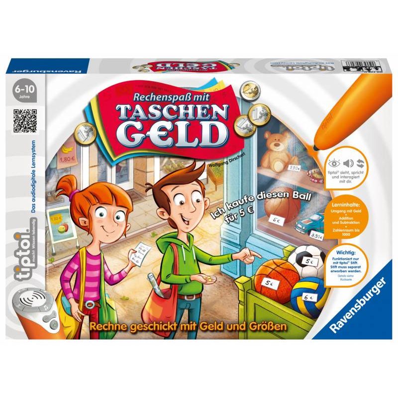 Ravensburger tiptoi® - Spiel Rechenspaß mit Taschengeld