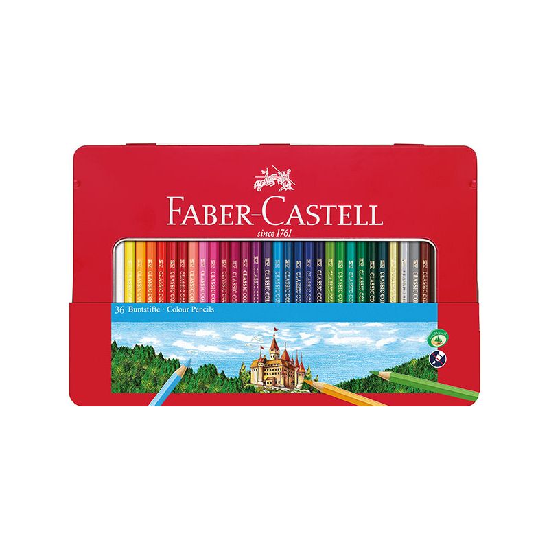 Faber-Castell - Farbstifte Hexagonal 36er Metalletui