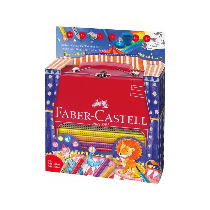 Faber-Castell - Farbstifte Jumbo Grip Malset Zirkus