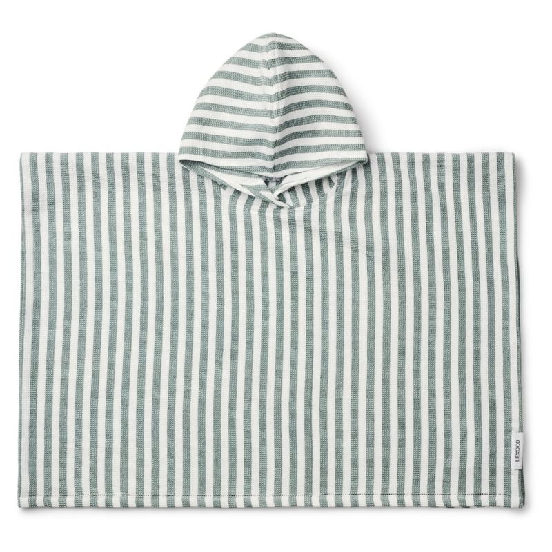 LIEWOOD - Paco Poncho Waffelstoff Peppermint - Weiss
