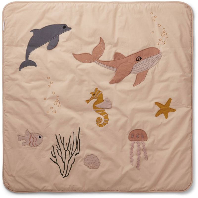 LIEWOOD - Glenn Activity Playmat Sea Creature Rose Mix