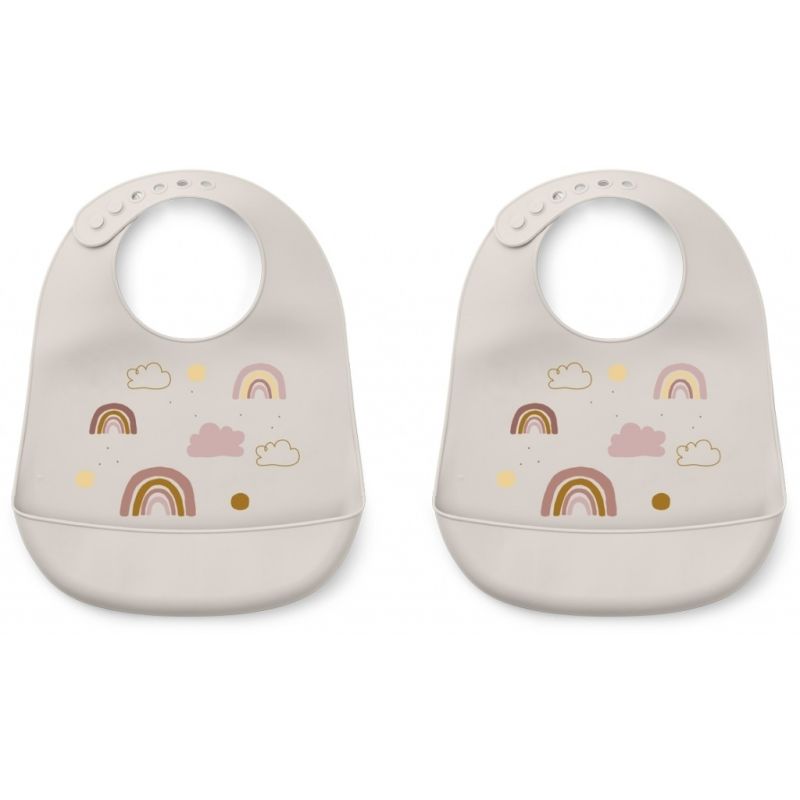 LIEWOOD - Tilda Silikonlätzchen Set Rainbow Love