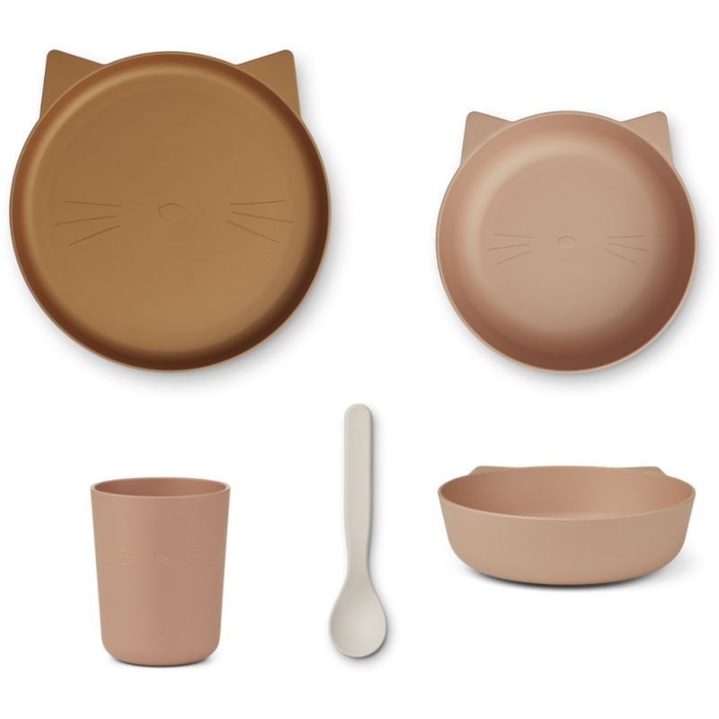 LIEWOOD - Paul Geschirrset Cat Pale Tuscany Mix