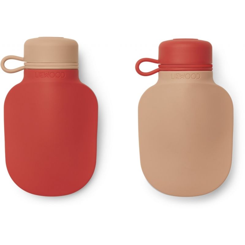 LIEWOOD - 2er Set Smoothie Quetschflasche Apple Red / Rose