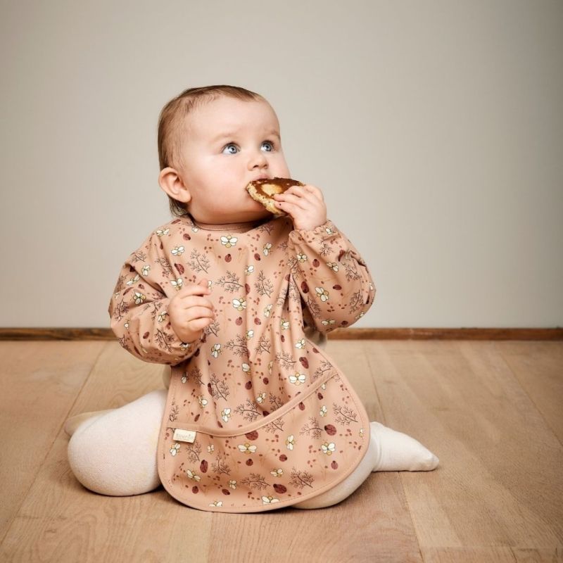 nuuroo - Langarm Lätzchen Blümchen & Bienchen