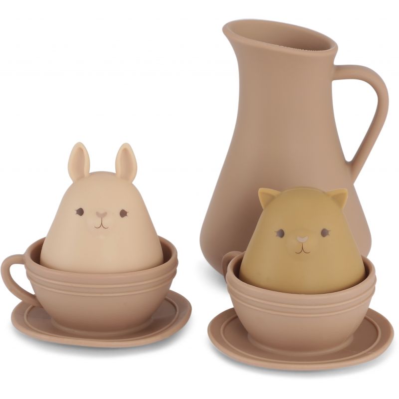 Konges Sløjd - Badespielzeug Set Teezeit mit Tierchen Bark