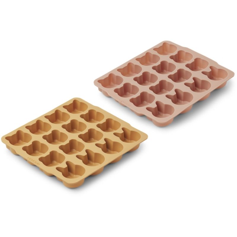 LIEWOOD - Sonny Silikon Eiswürfel - Form Yellow - Dark Rose