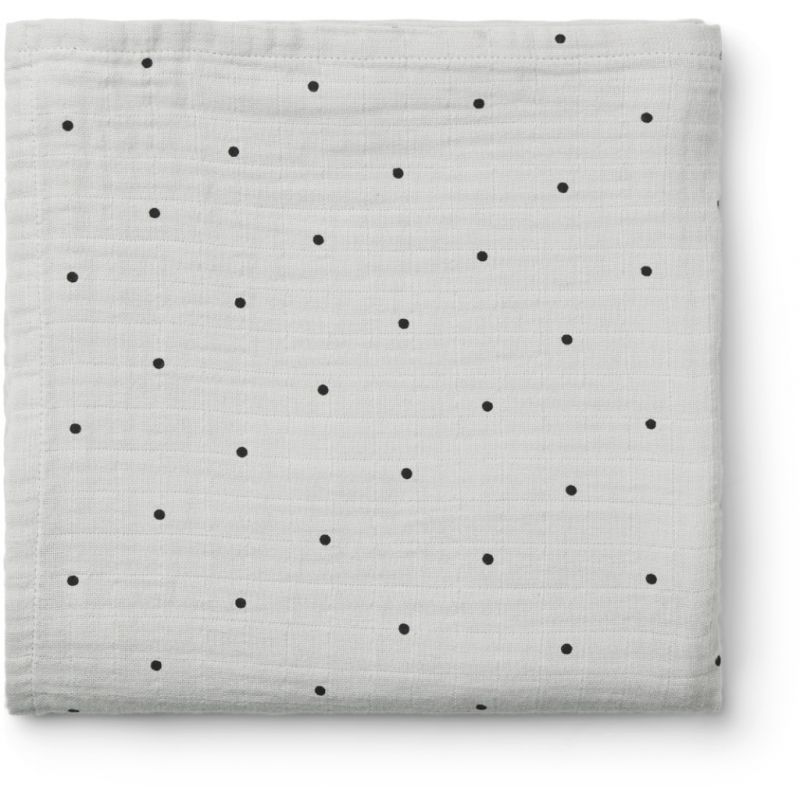 LIEWOOD - Muslin Swaddle Dot Grey
