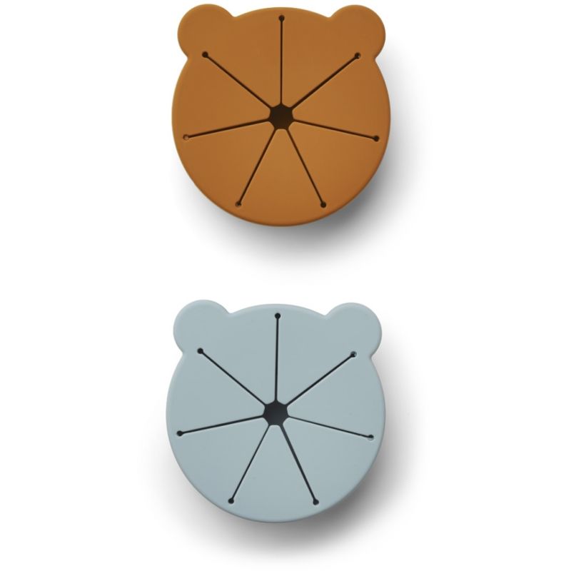 LIEWOOD - Kelly Snackcontainer Sea Blue / Mustard