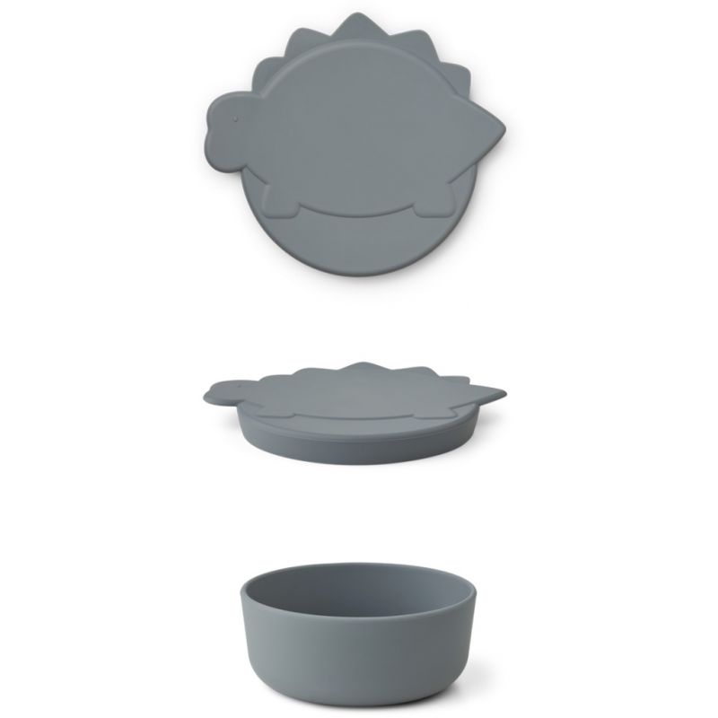 LIEWOOD - Charlot Snack Box Dino Blue Wave