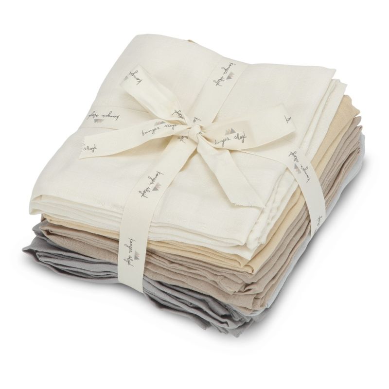 Konges Sløjd - 10er Set Muslin Blue Shades