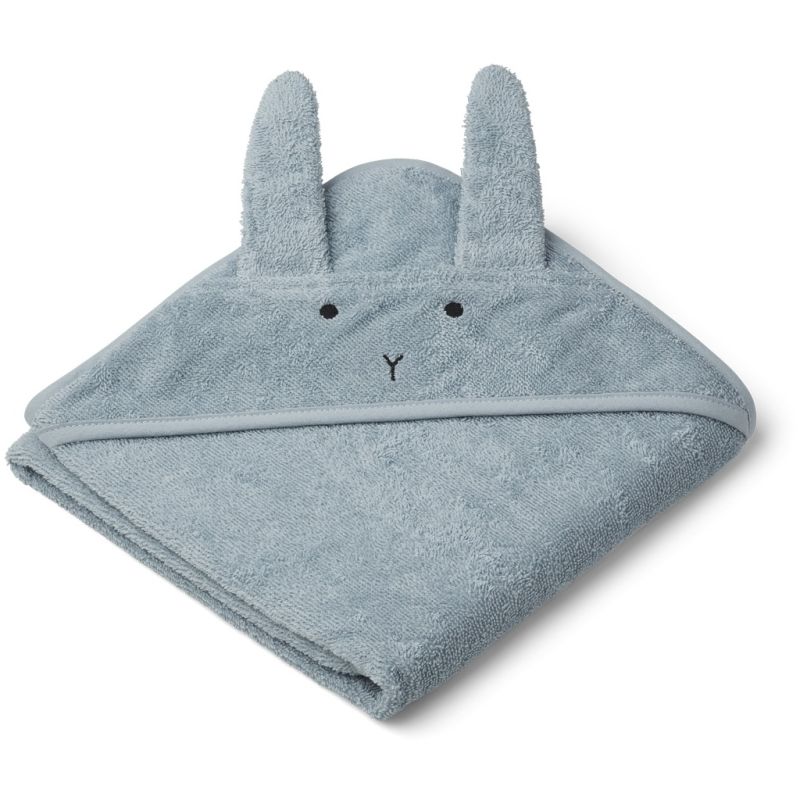 LIEWOOD - Albert Kapuzen Badetuch Hase Sea Blue (Grösse Baby)