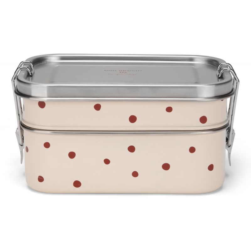 Konges Sløjd - Lunchbox Doppeldecker Rote Punkte