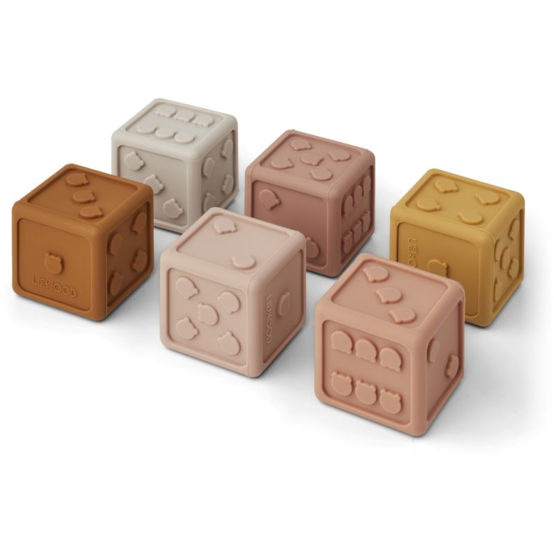 LIEWOOD - Gloria Spiel - und Stapelwürfel Rose multi Mix