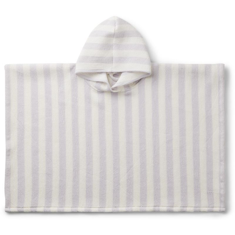 LIEWOOD - Paco Poncho Waffelstoff Lavender / Creme