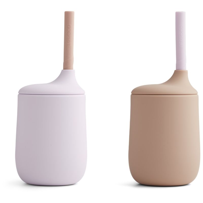 LIEWOOD - Ellis Strohhalm Becher Set Lavender - Rose