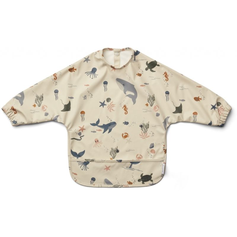 LIEWOOD - Merle Lätzchen Langarm Sea Creature Sandy