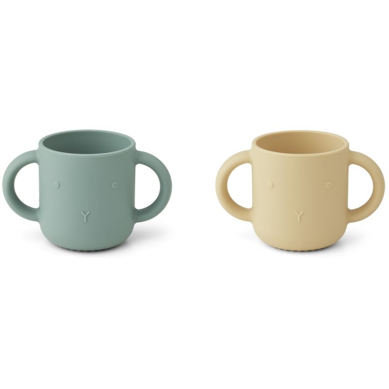 LIEWOOD - Gene Trinklerntassen Silikon Rabbit Peppermint - Yellow