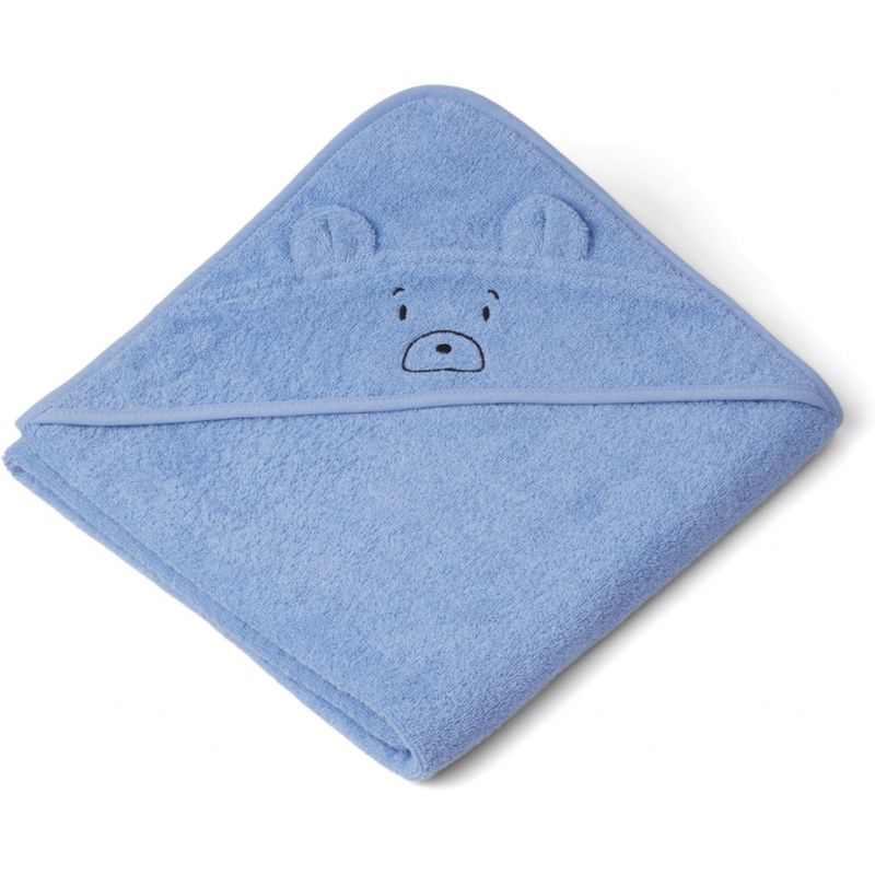 LIEWOOD - Augusta Kapuzen Badetuch Bear Blue Sky (Grösse Kleinkind)