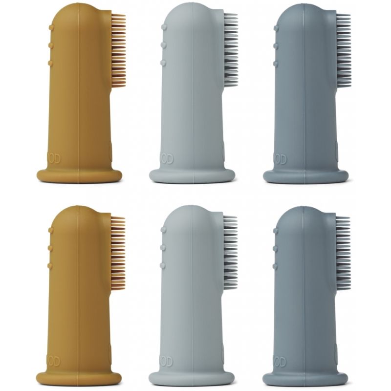 LIEWOOD - Finger Zahnbürste Blue Mix