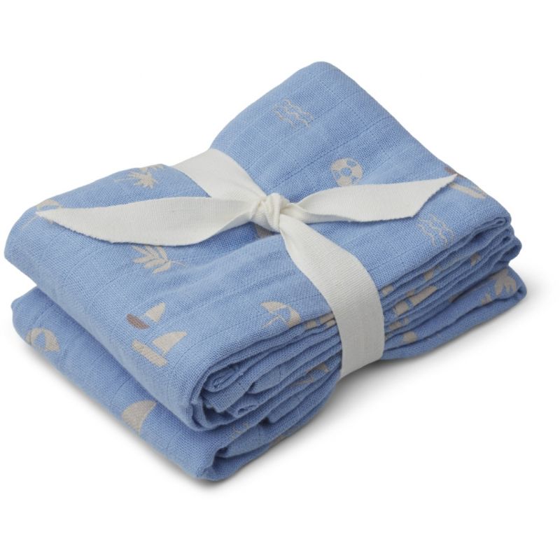 LIEWOOD - Muslin Set Lewis Seaside Sky Blue