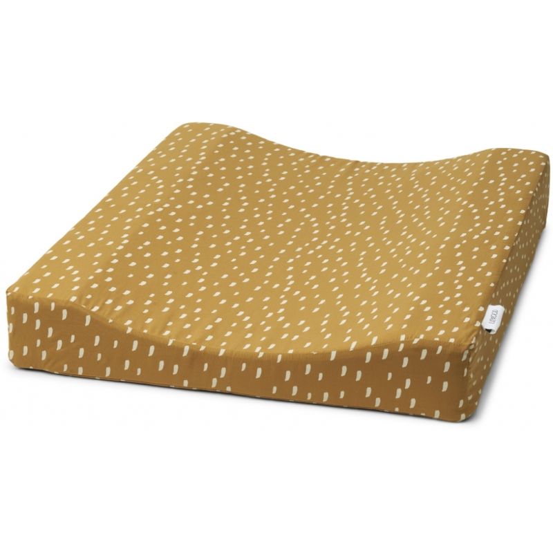 LIEWOOD - Wickelmatte Fritz Graphic Stroke Golden Caramel