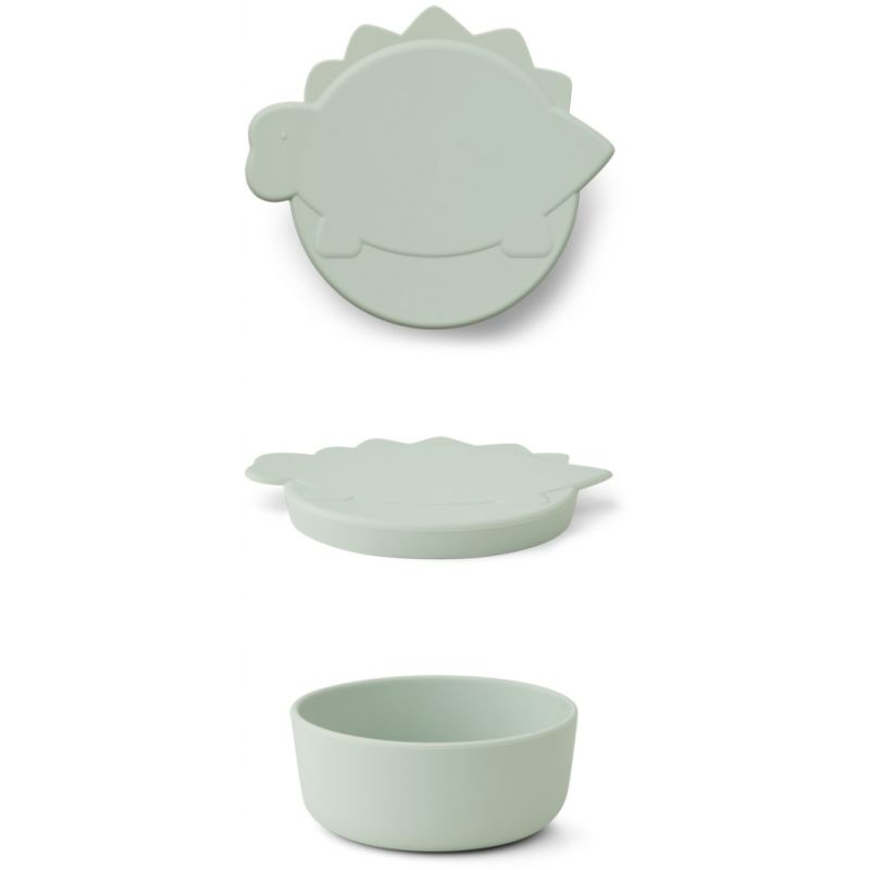 LIEWOOD - Charlot Snack Box Dino Dusty Mint