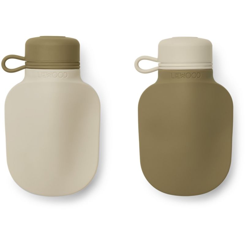 LIEWOOD - 2er Set Smoothie Quetschflasche Sandy / Khaki