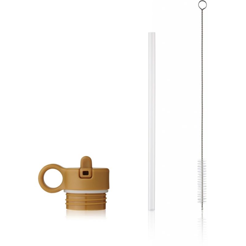 LIEWOOD - Ersatzset für Trinkflasche Mustard 500 ml