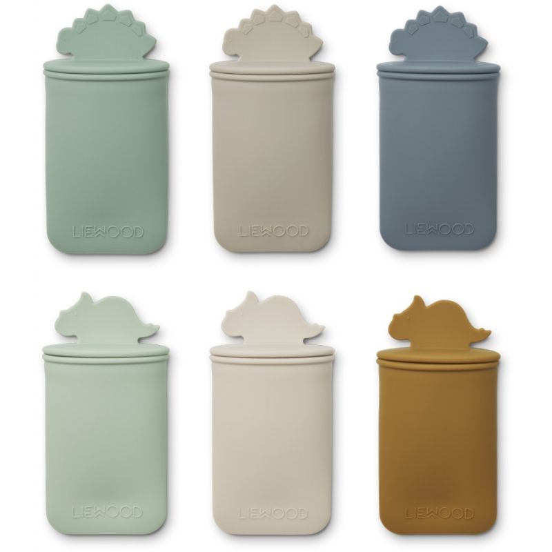 LIEWOOD - Silikon Glaceformen Dino Malik Mint Mix