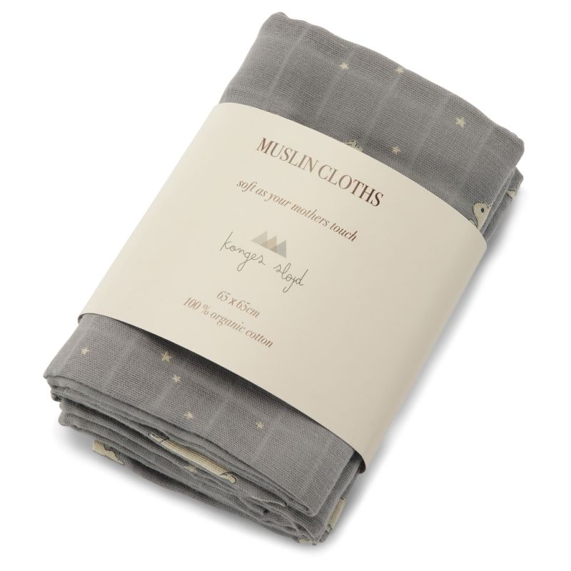 Konges Sløjd - 3er Set Muslin Swaddle Bonne Nuit